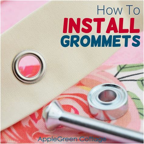 installing grommets on fabric